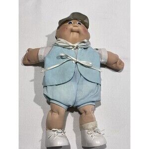 Pre Owned Adorable Boy Xavier Roberts Cabbage Patch Kid Signed With Hat & Shoes